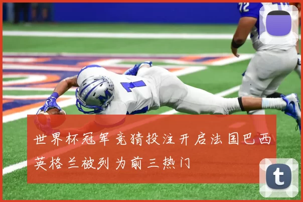 世界杯冠军竞猜投注开启法国巴西英格兰被列为前三热门